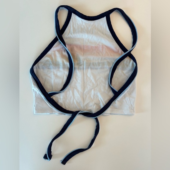 BDG Rainbow Halter Tie Back Crop Top - Picture 4 of 6